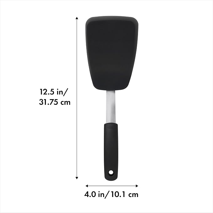 OXO Good Grips Large Silicone Flexible Turner & 65191 Good Grips Nylon Flexible - Image 3
