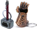 2-Pack Hammer Keychain Bottle Opener and Glove Keychain Bottle Opener, Beer by Nidavellir