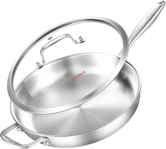 DELARLO Tri-Ply Stainless Steel Pan by DELARLOCOOKWARE