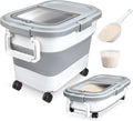 Komzon Rice Storage Container, Collapsible Airtight Food Storage Containers by Komzon
