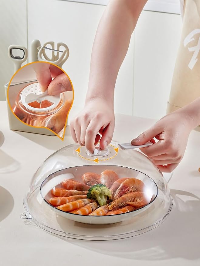 Microwave Splatter Cover for Food, Soft Plastic - Image 4
