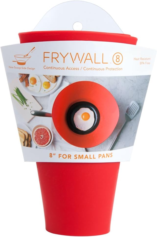 Frywall 8 - Red - Splatter Guard, as Seen on Shark Tank - Image 2