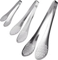 MSY BIGSUNNY Chef Kitchen Tongs Stainless Steel Food Serving Tongs Set Buffet by MSYBIGSUNNY