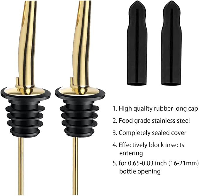 Pafusen 24 Pack Liquor Bottle Pourers, Liquor Pour Spout - Image 2