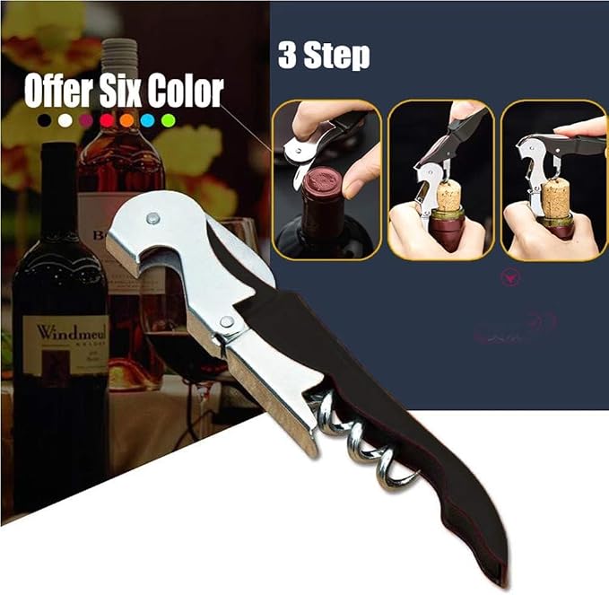 Kit-Home Professional Waiter Corkscrew Wine Openers Set, Upgraded - Image 3