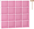 C&AHOME Cube Storage Organizer, 16-Cube Shelves Units, Plastic Storage Cubes by CAHOME
