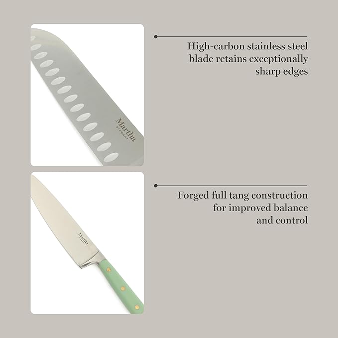 Martha Stewart 16-Piece Lockton High Carbon Stainless Steel Knife Block Set - Image 5