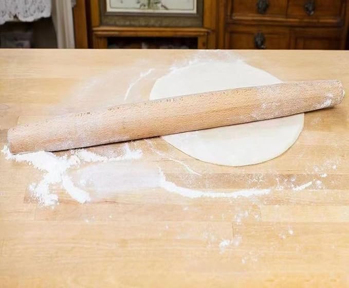 French Rolling Pin, 16 Inches Wooden Rolling Pin - Image 7
