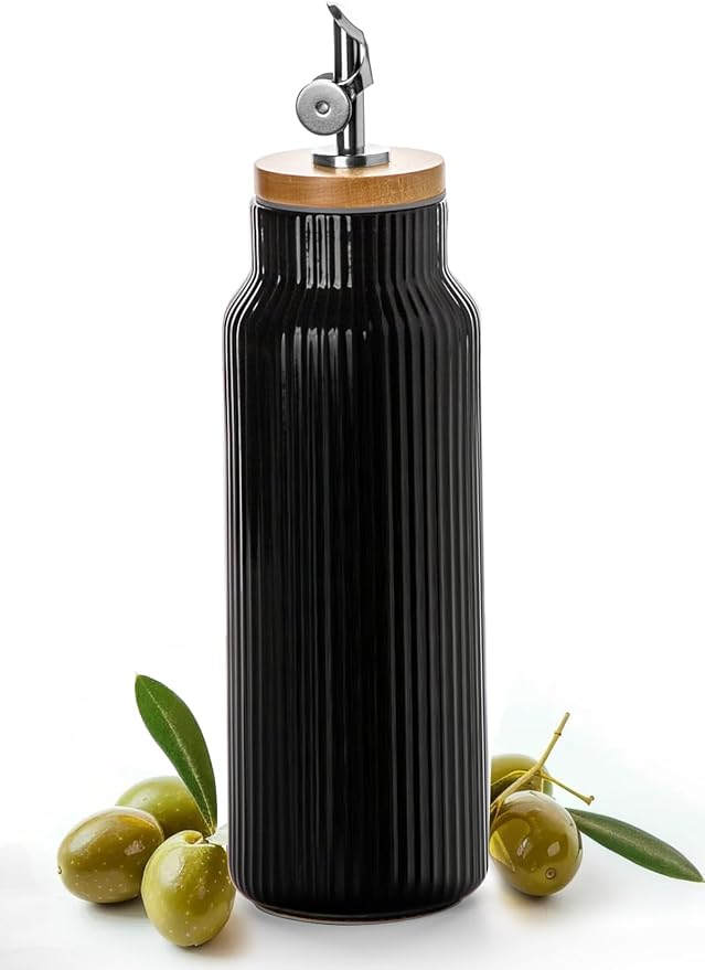 Nucookery 20oz Ceramic Olive Oil Dispenser Bottle by Nucookery