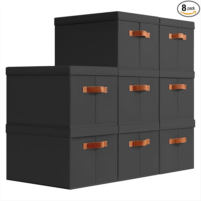 Homsorout Storage Bins with Lids by Homsorout