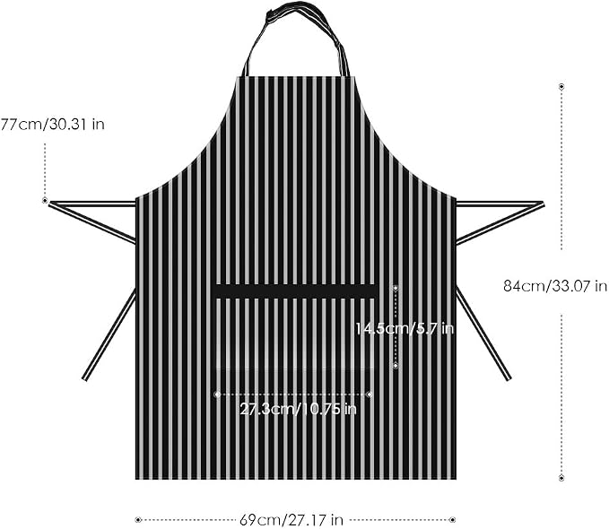 Syntus Apron for Men Women, Adjustable Cooking Kitchen Chef Aprons - Image 5