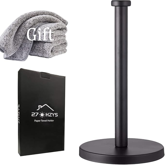 Black Standing Paper Towel Holder by Unknown