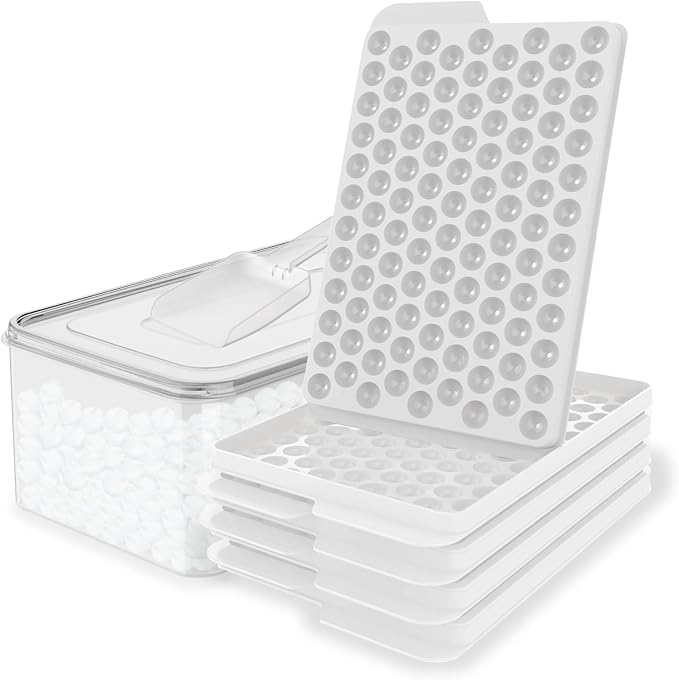WIBIMEN Mini Ice Cube Trays, 0.55” Tiny Pebble Ice by WIBIMEN