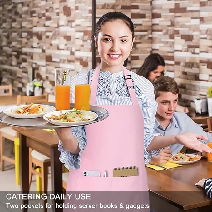 Jubatus 2 Pack 100% Cotton Aprons - Image 5