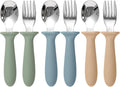 Eascrozn Toddler Utensils, 6 Pack kids Silverware Set by Eascrozn