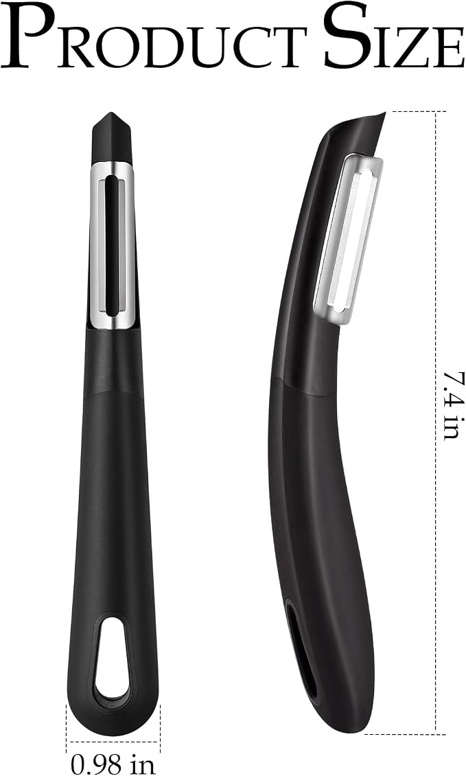 Professional Vegetable Peeler – Ultra Sharp Stainless Steel Blade Kitchen - Image 2