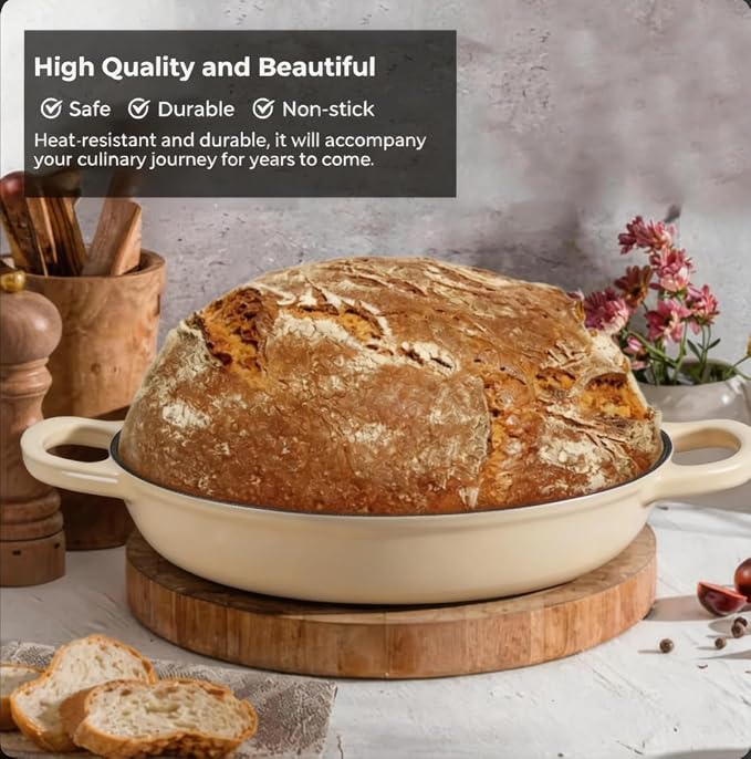 Cast Iron Bread Oven for Sourdough, 6Qt Bread Baking Pan - Image 4