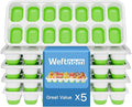 Ice Cube Tray, Ice Cube Trays for Freezer 5 Pack by WEFTNOM