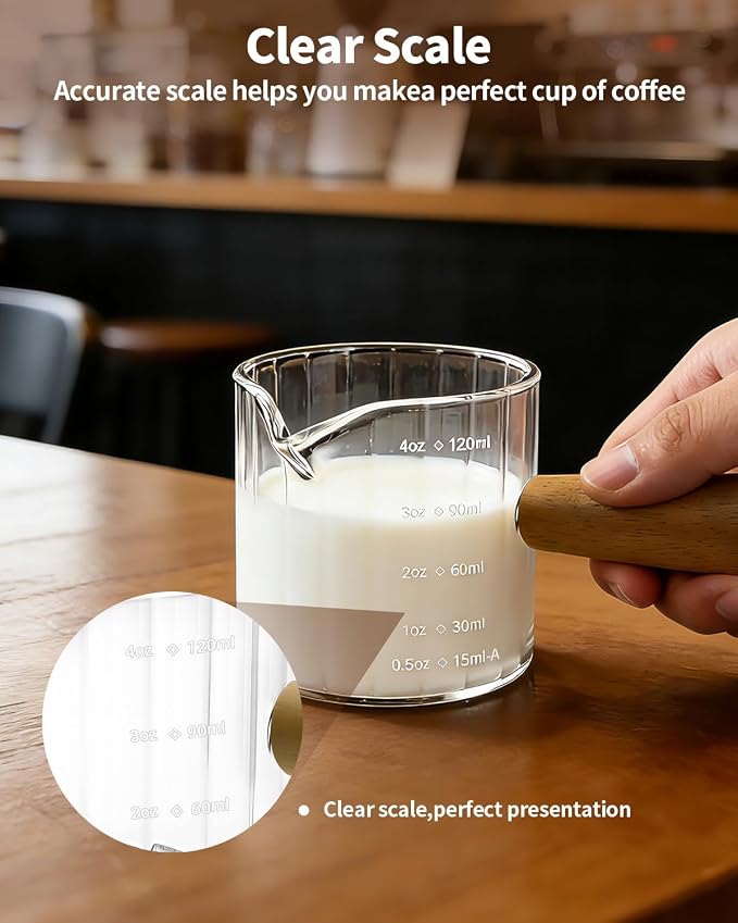 Espresso Measuring Cup 4 Oz, Espresso Glass Cups - Image 4