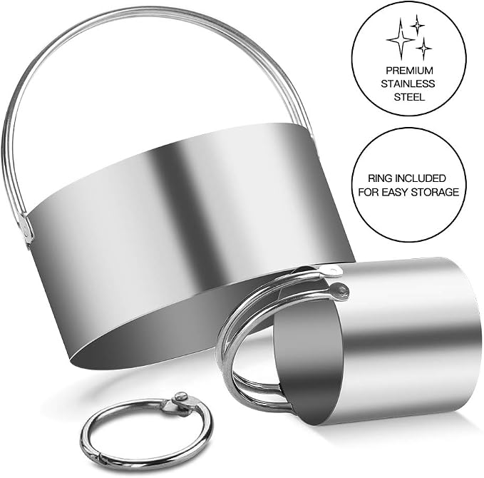 5 Pieces Cookie Cutters Round Cutters Stainless Steel Biscuit Cutter - Image 2