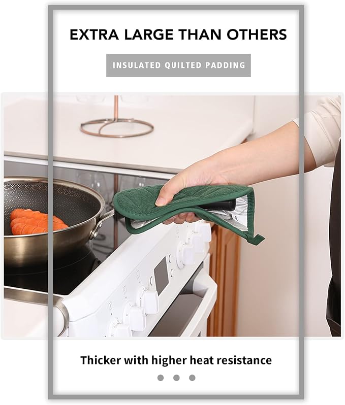 Joyhalo 6 Pack Pot Holders for Kitchen, Cotton Oven Holder - Image 4