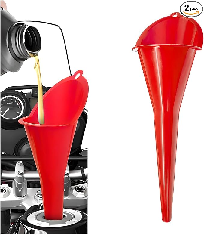 Oil Funnel, Plastic Long Neck Multi-Purpose Spill Saver Funnel, Engine Oil by Unknown