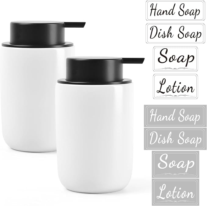 BosilunLife White Soap Dispenser Set by BosilunLife