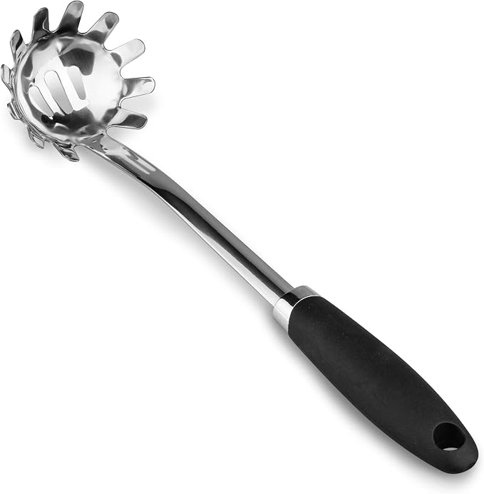 Stainless Steel Spaghetti Spoon, 12.6 Inch Pasta Server - Image 3