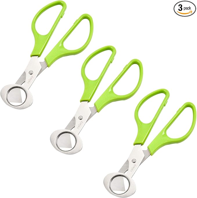 Calary 3Pcs Quail Egg Cutter Scissors Kitchen Egg Shears Tool by calary