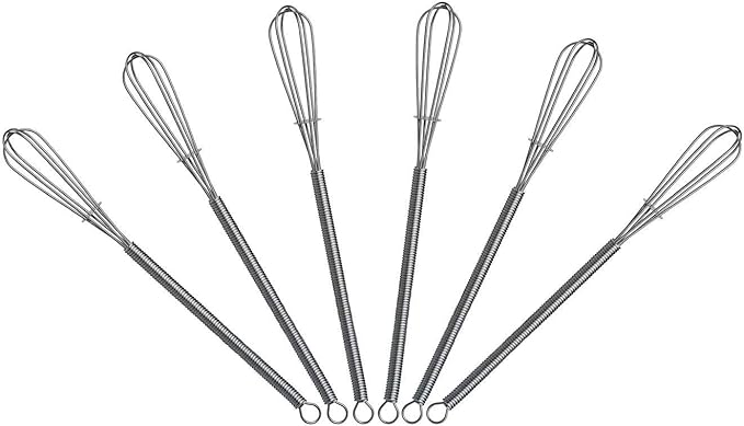 7.2 inch Mini Wire Whisk 6 Pack by Keewah