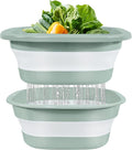 Collapsible Colander and Sink Basin Set - 2 in 1 Collapsible Colander Strainer by Unknown