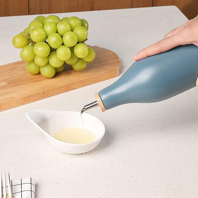 Sweejar Matte Ceramic Olive Oil Dispenser Bottle - Image 3