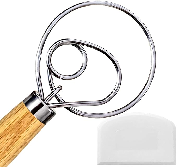 Danish Dough Whisk, Sourdough Tools by Kitchen+Cooking+Kit