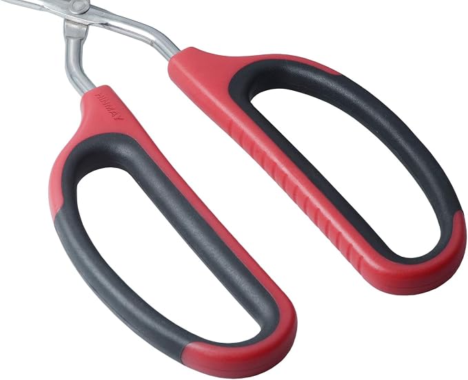 HINMAY Stainless Steel Scissor Tongs 11-Inch Heavy Duty Grilling Tongs - Image 3
