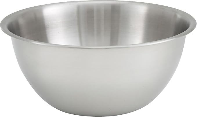 Winco Deep Mixing Bowl, Stainless Steel by Fonteme