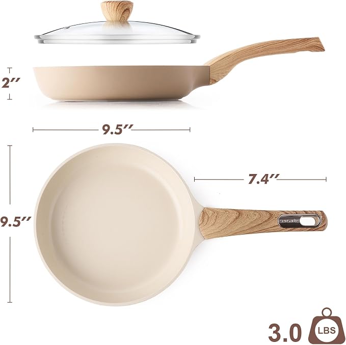 SENSARTE Ceramic Nonstick Frying Pan Skillet - Image 9