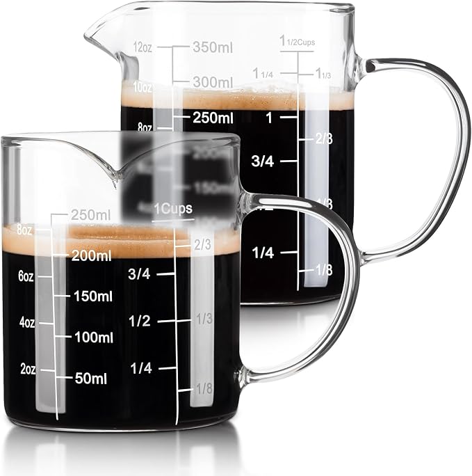 FrutPunch Glass Measuring Cup, Two-Pack by FrutPunch