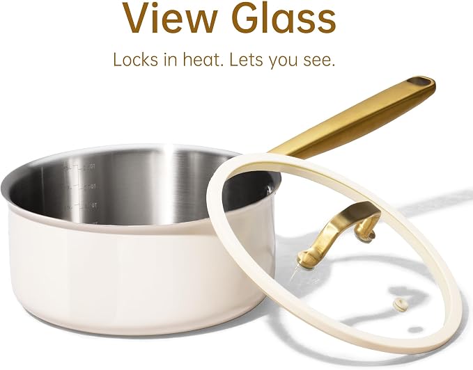 CAROTE 1.5Qt & 3.0Qt Stainless Steel Saucepan Set - Image 7