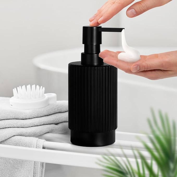 VIMERPA Black Soap Dispenser, 11 fl oz Hand Soap Dispensers - Image 4