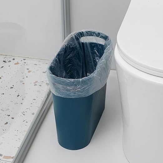 rejomiik Small Trash Can, 3.5 Gallon Slim Garbage Can Plastic Waste Basket - Image 2