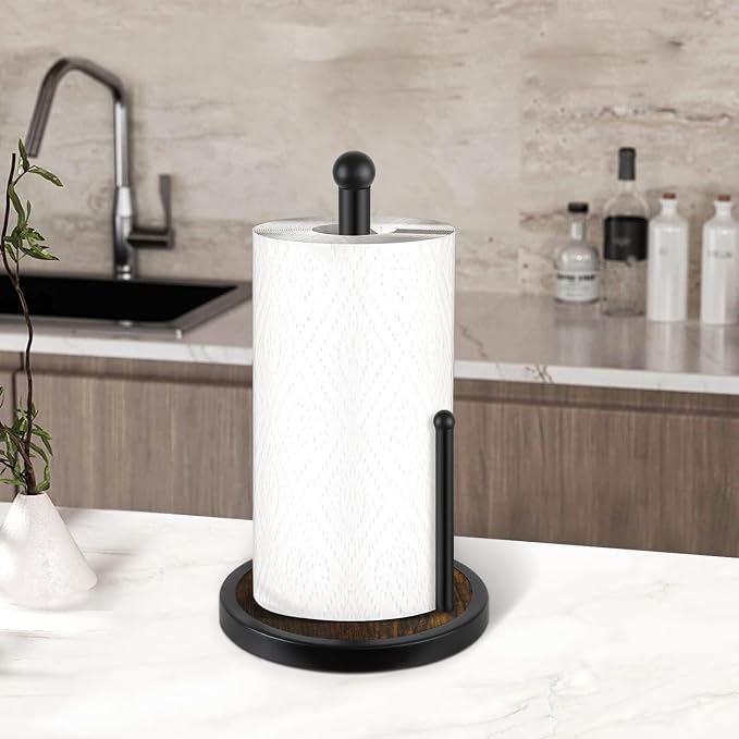 YINMIT Paper Towel Holder Countertop, Standing Paper Towel Roll Holder - Image 7