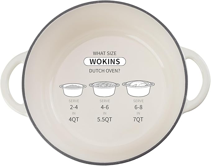 Enameled Cast Iron Dutch Oven - 4QT Pot - Image 9