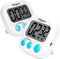 Uigos 2 Pack Digital Kitchen Timer II 2.0, Big Digits, Loud Alarm, Magnetic by Uigos
