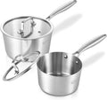 LOLYKITCH Tri-Ply Stainless Steel Saucepan Set by LolyKitch