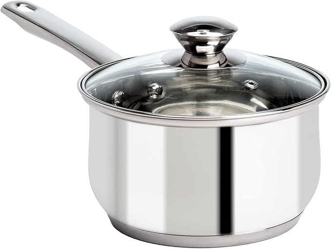 Ecolution Stainless Steel Sauce Pan, Encapsulated Induction Ready Cooking Pot by Ecolution