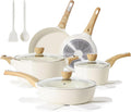 SENSARTE Ceramic Cookware Sets, Pots and Pans Set Non stick, Granite Induction by SENSARTE