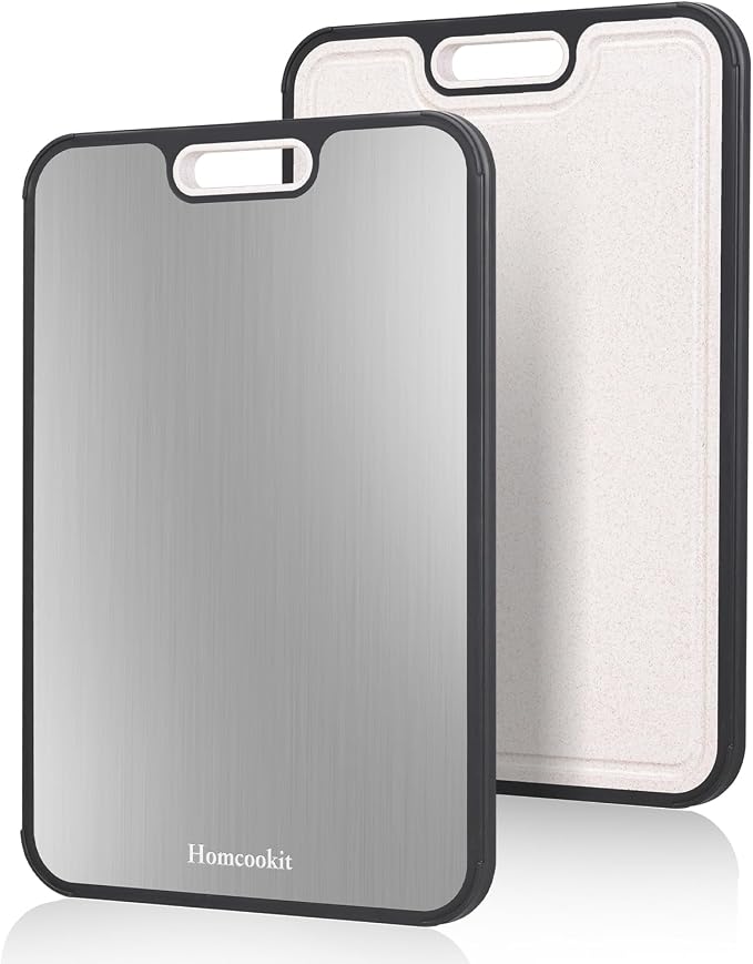 Titanium Cutting Board for Kitchen, Double Sided Cutting Board, Pure Titanium by Unknown