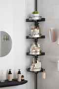 shuang qing 360° Rotating Corner Shower Caddy Tension Pole Organizer by SHUANGQING
