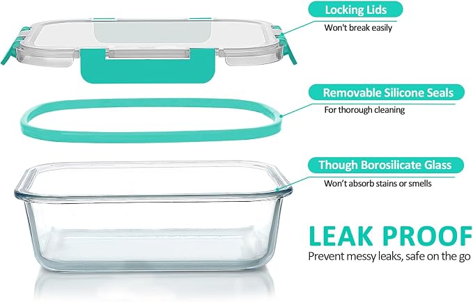 Glass Meal Prep Containers - Image 3