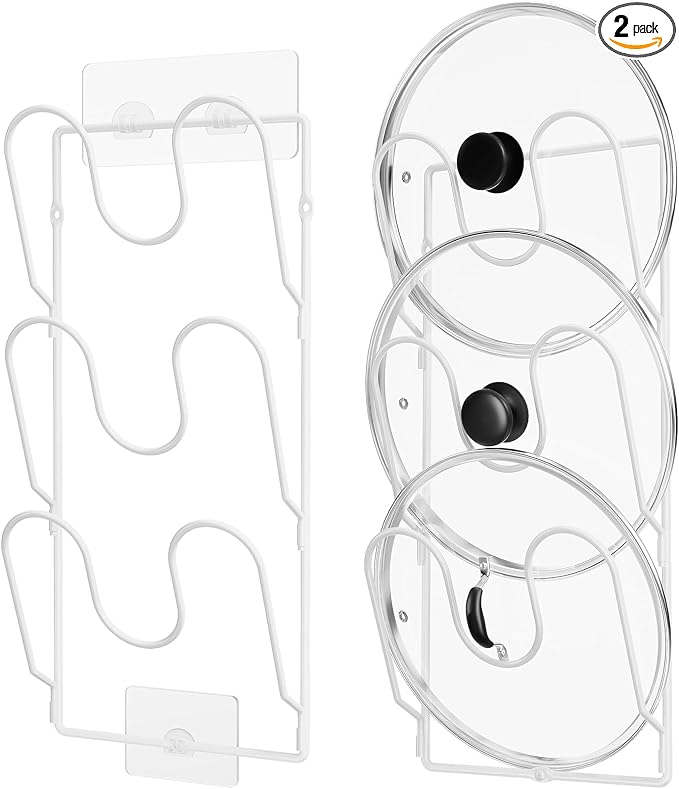 ORDORA 2 Pack Pot Lid Organizer Rack by ORDORA